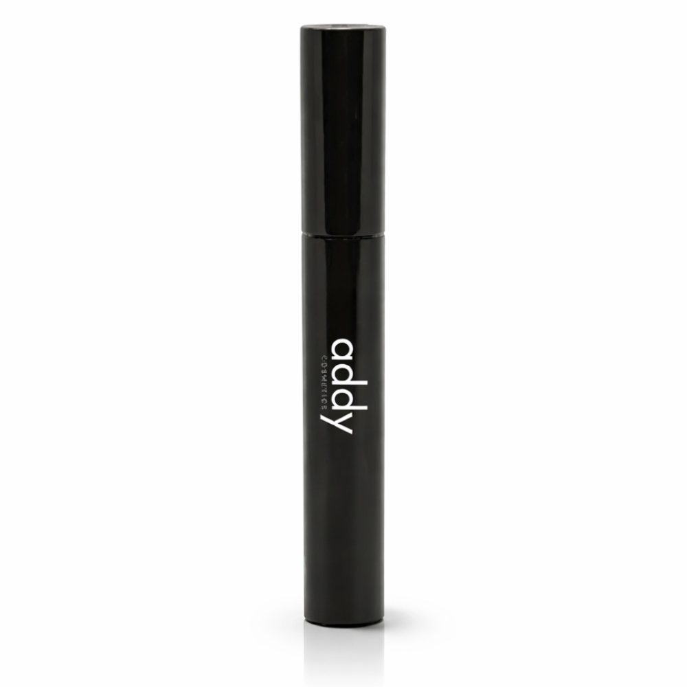 Black cosmetic tube with &